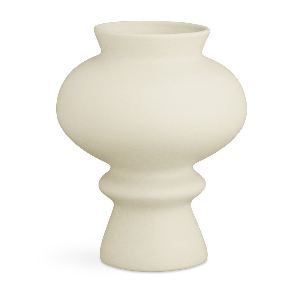Krémově bílá keramická váza Kähler Design Kontur, výška 23 cm v:1334344
