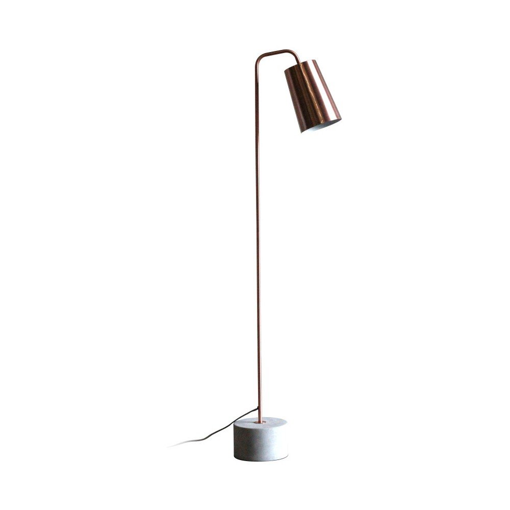 Volně stojící lampa v měděné barvě z betonu a kovu Red Cartel Placido v:992416