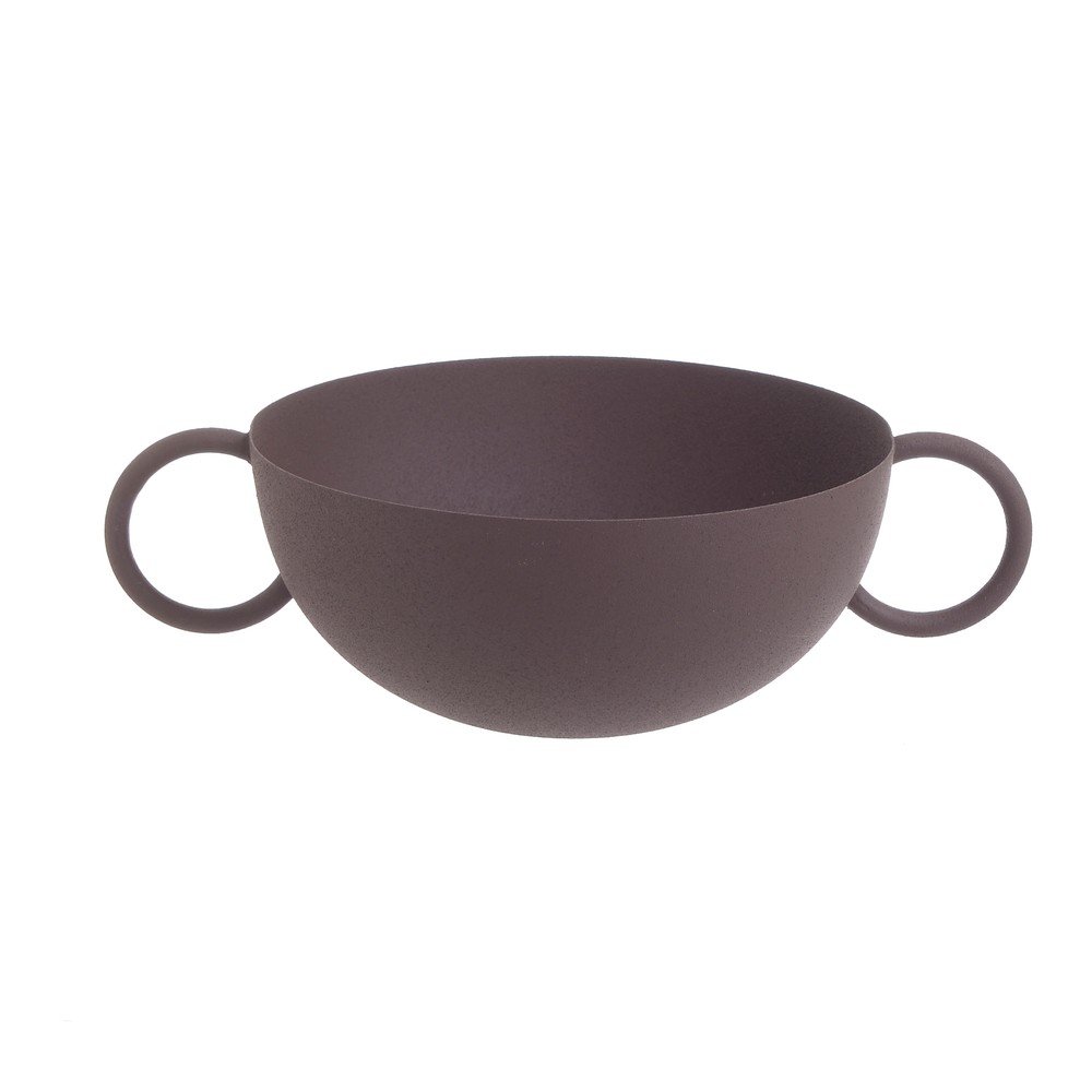 Hnědá kovová miska InArt Antique, ø 20 cm v:1352123