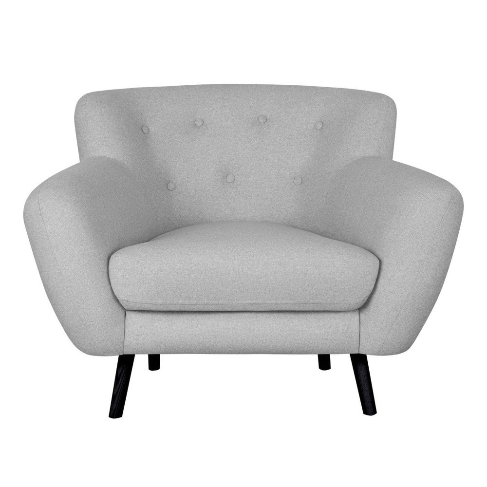 Světle šedé křeslo Kooko Home Rock v:900360