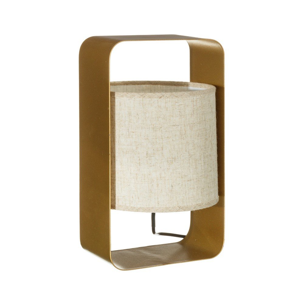 Lampa ve zlaté barvě s krémovým stínidlem Denzzo Gatria, 35 cm v:804078