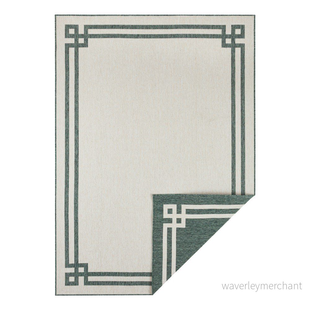 Zeleno-krémový venkovní koberec NORTHRUGS Manito, 80 x 150 cm v:1337651