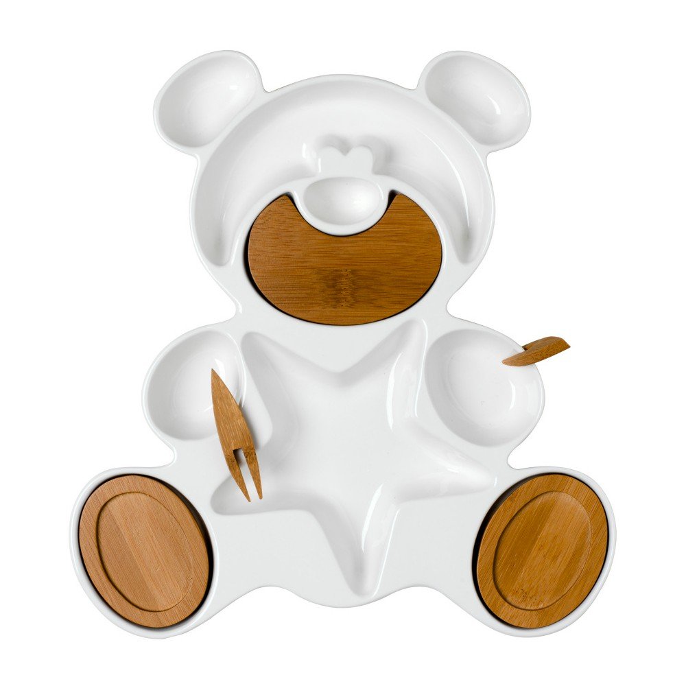 Servírovací miska se 2 napichovátky Brandani Bear v:816420