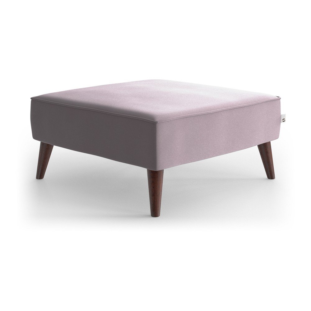 Světle růžová sametová podnožka My Pop Design Auteuil v:1392645