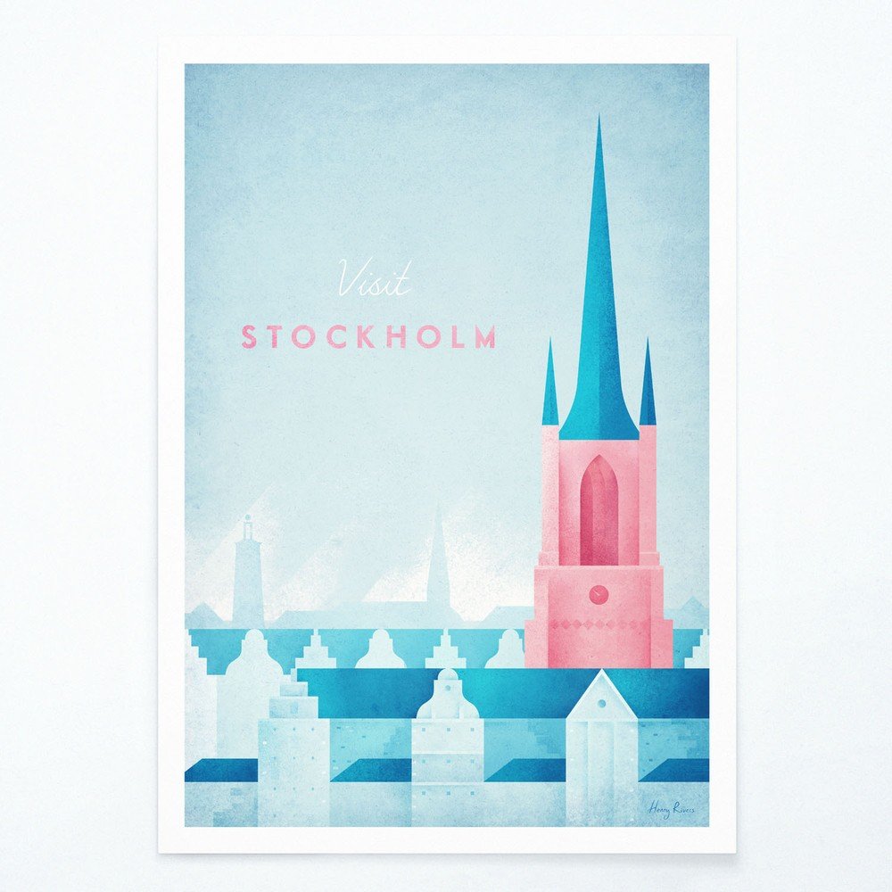 Plakát Travelposter Stockholm, 30 x 40 cm v:1346581