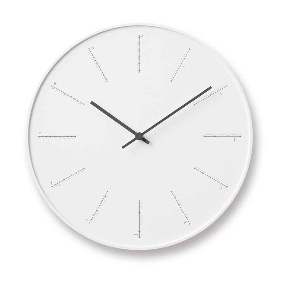 Bílé nástěnné hodiny Lemnos Clock Divide, ⌀ 29 cm v:817846