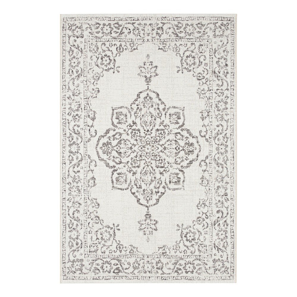 Šedo-krémový venkovní koberec NORTHRUGS Tilos, 120 x 170 cm v:1337397