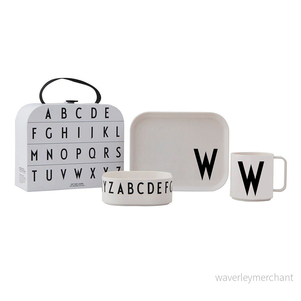 3dílný dětský jídelní set s kufříkem Design Letters Classics W v:1417787 3dílný dětský jídelní set s kufříkem Design Letters Classics W v:1417787