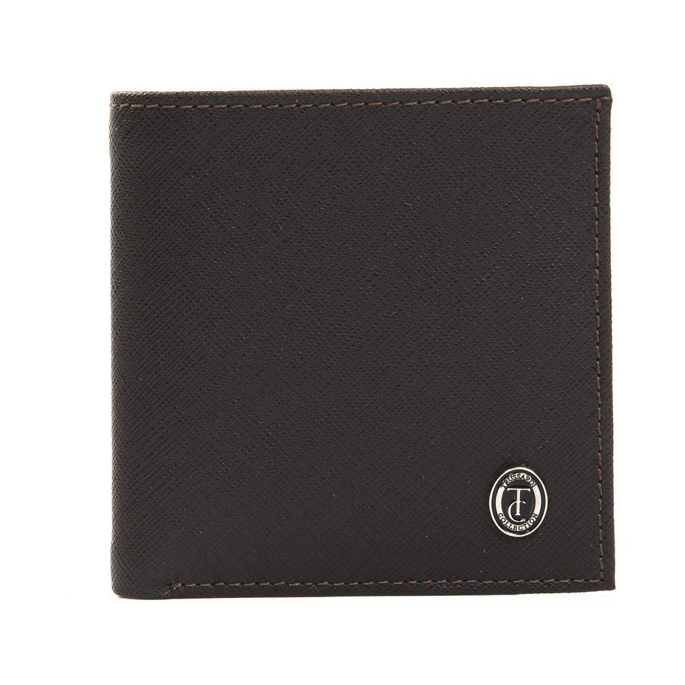 Hnědá pánská kožená peněženka Trussardi Lyra 10 x 10 cm v:1163168
