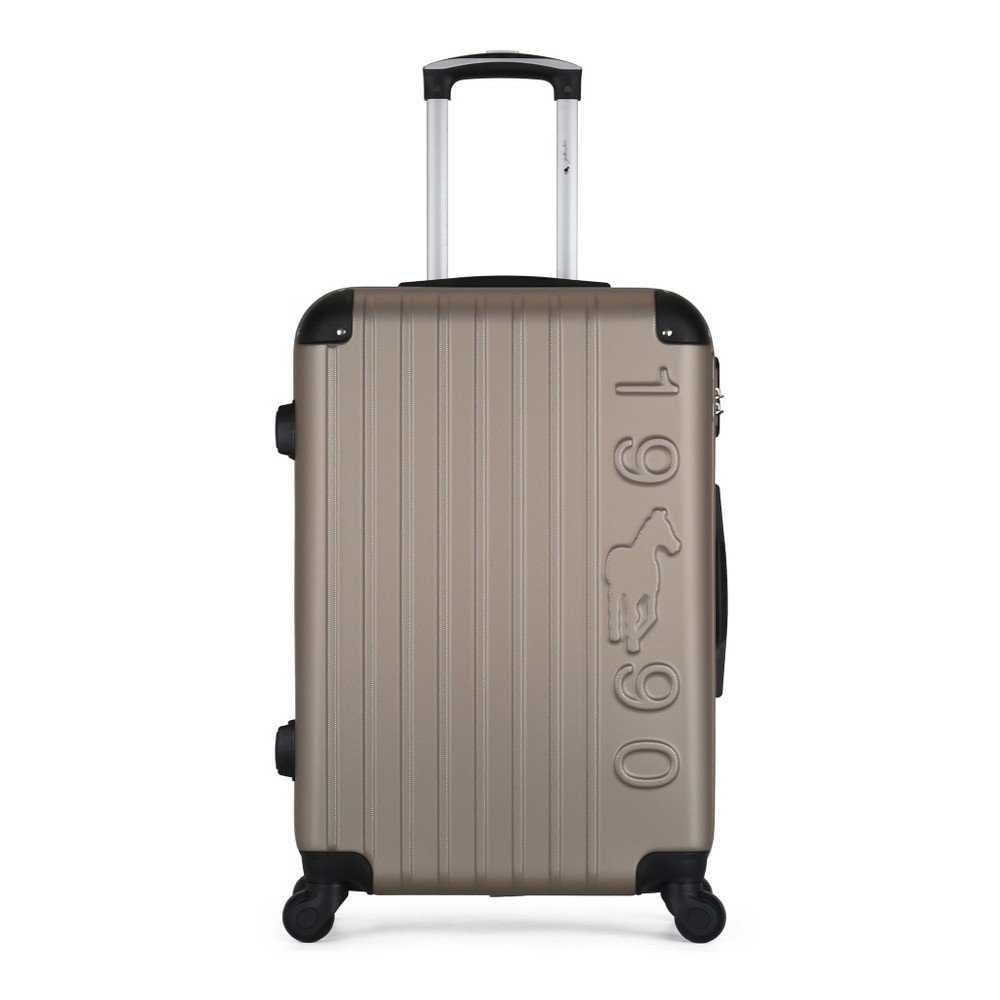 Hnědobéžový cestovní kufr na kolečkách GENTLEMAN FARMER Valise Grand Cadenas Integre Malo, 35 x 55 cm v:1097344