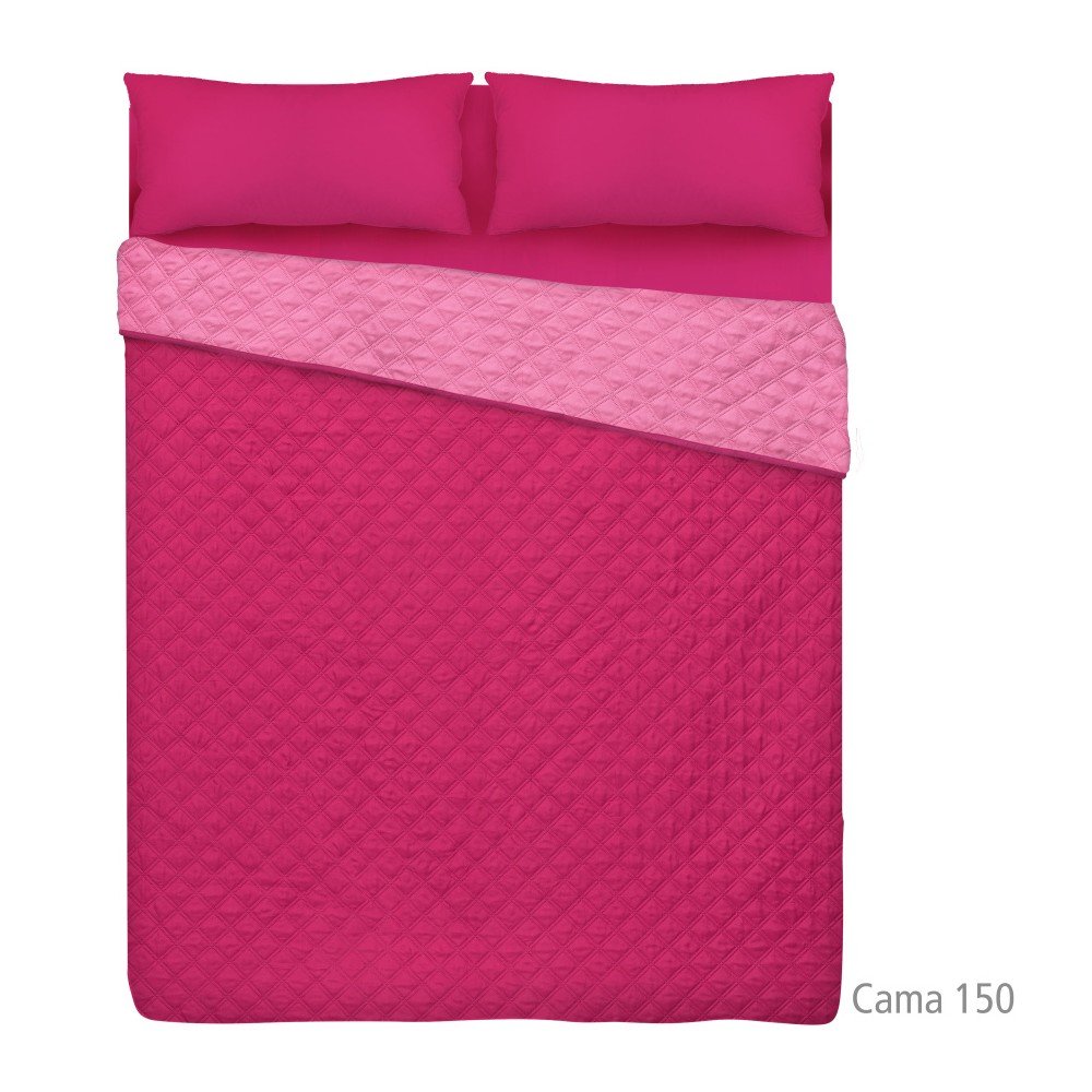 Růžový přehoz přes postel Unimasa Bouti, 250 x 260 cm v:993122