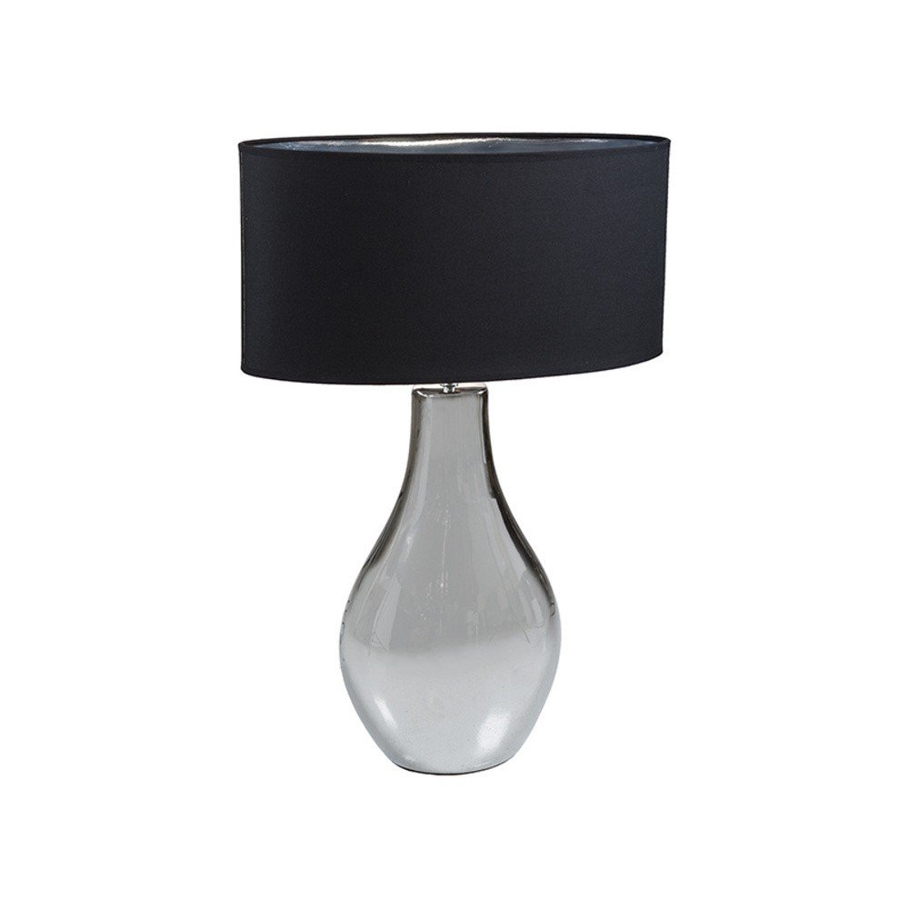 Černá stolní lampa se základnou ve stříbrné barvě Santiago Pons Pam Ceri v:958558