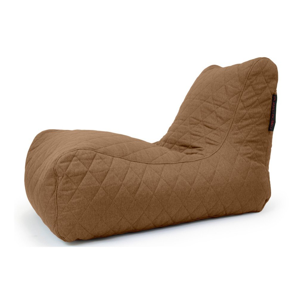 Hnědý prošívaný sedací vak Pusku pusku Lounge v:994710