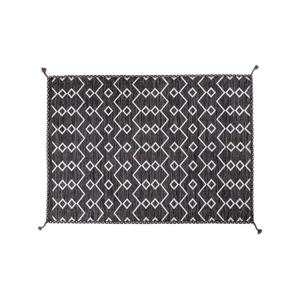 Černobílý ručně tkaný koberec Navaei & Co Kilim Ethnic 204, 180 x 120 cm v:917246
