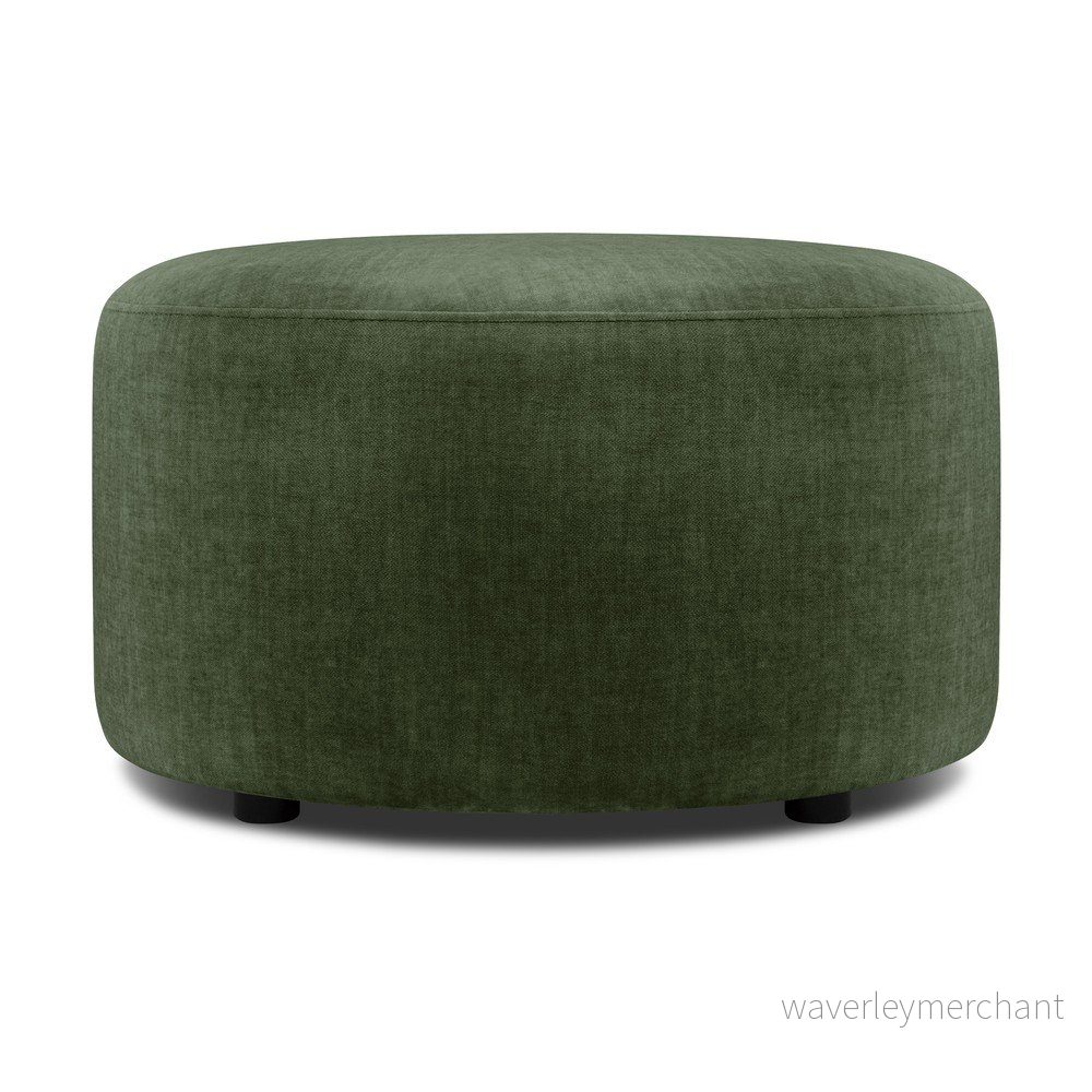 Zelený sametový puf Mazzini Sofas Debbie, ø 68 cm v:1447286