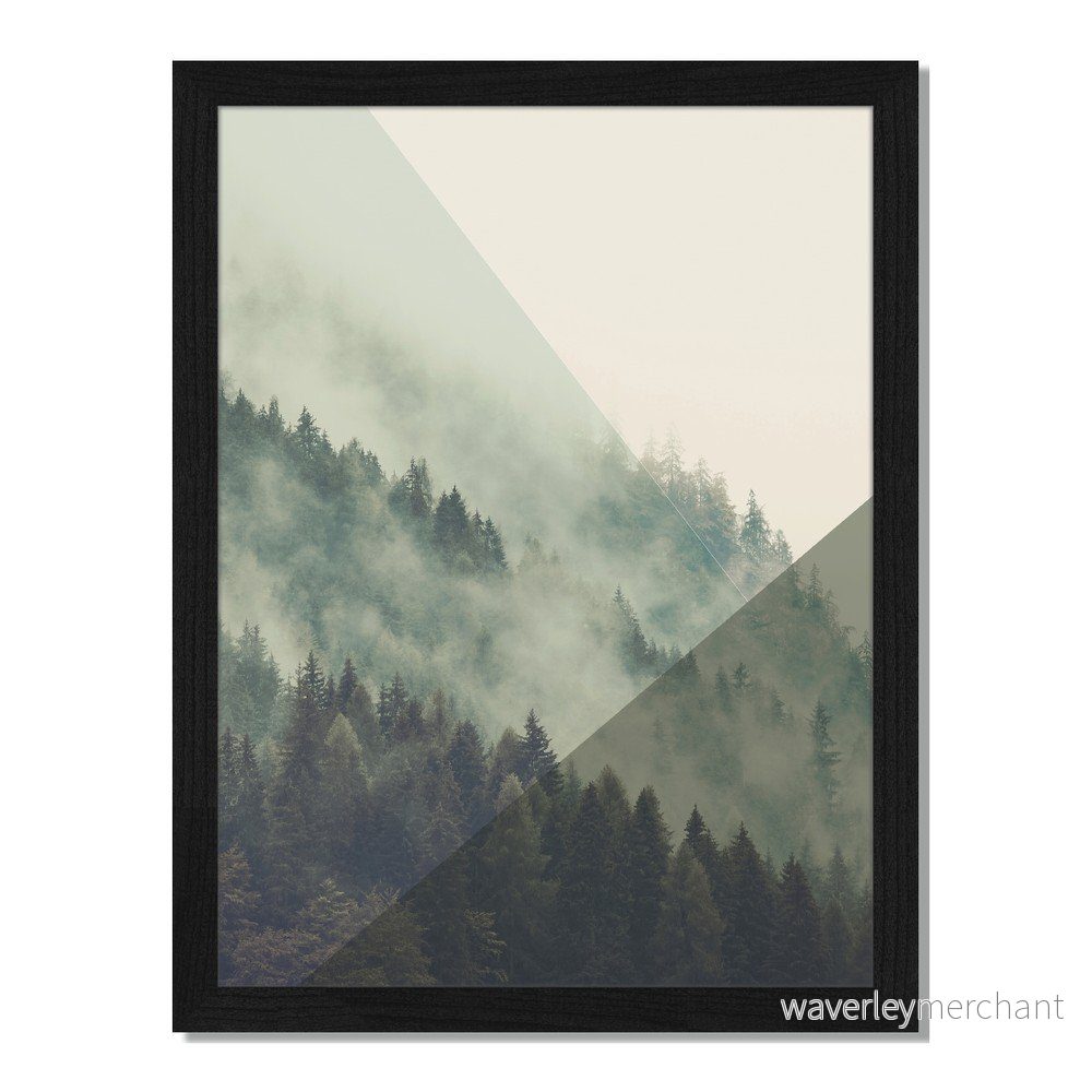 Obraz v rámu Liv Corday Scandi Misty Mountains, 30 x 40 cm v:885834