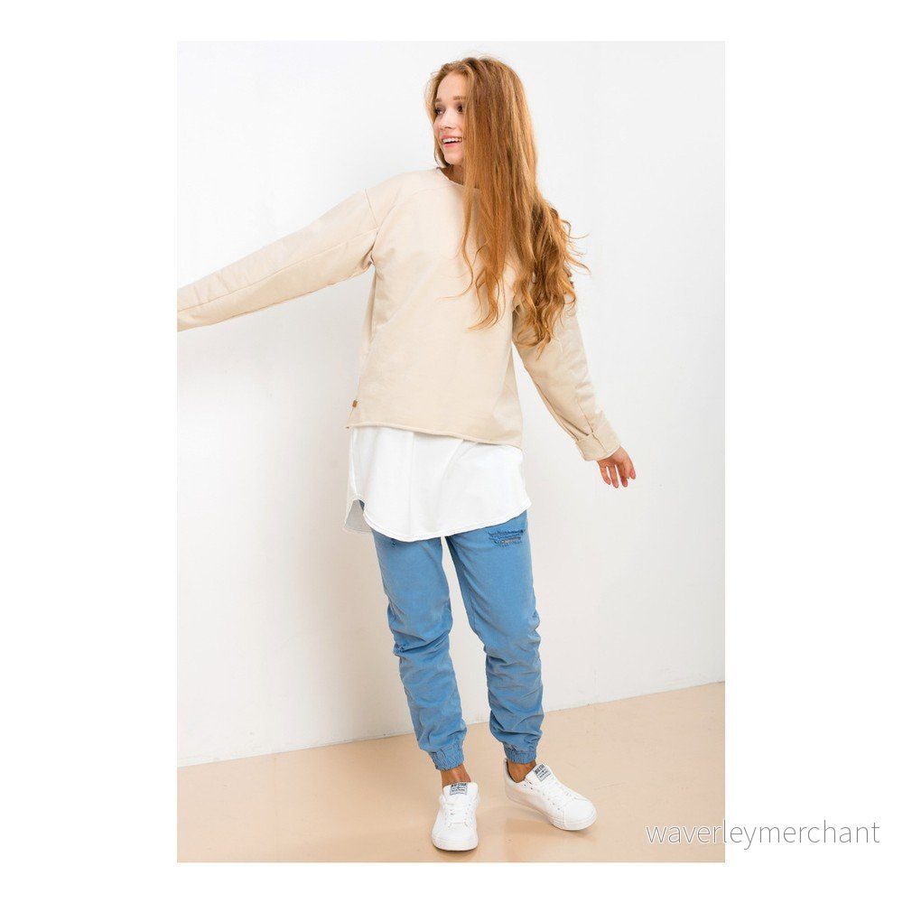Modré kalhoty z bavlny Lull Loungewear Misguided, vel. S v:990304