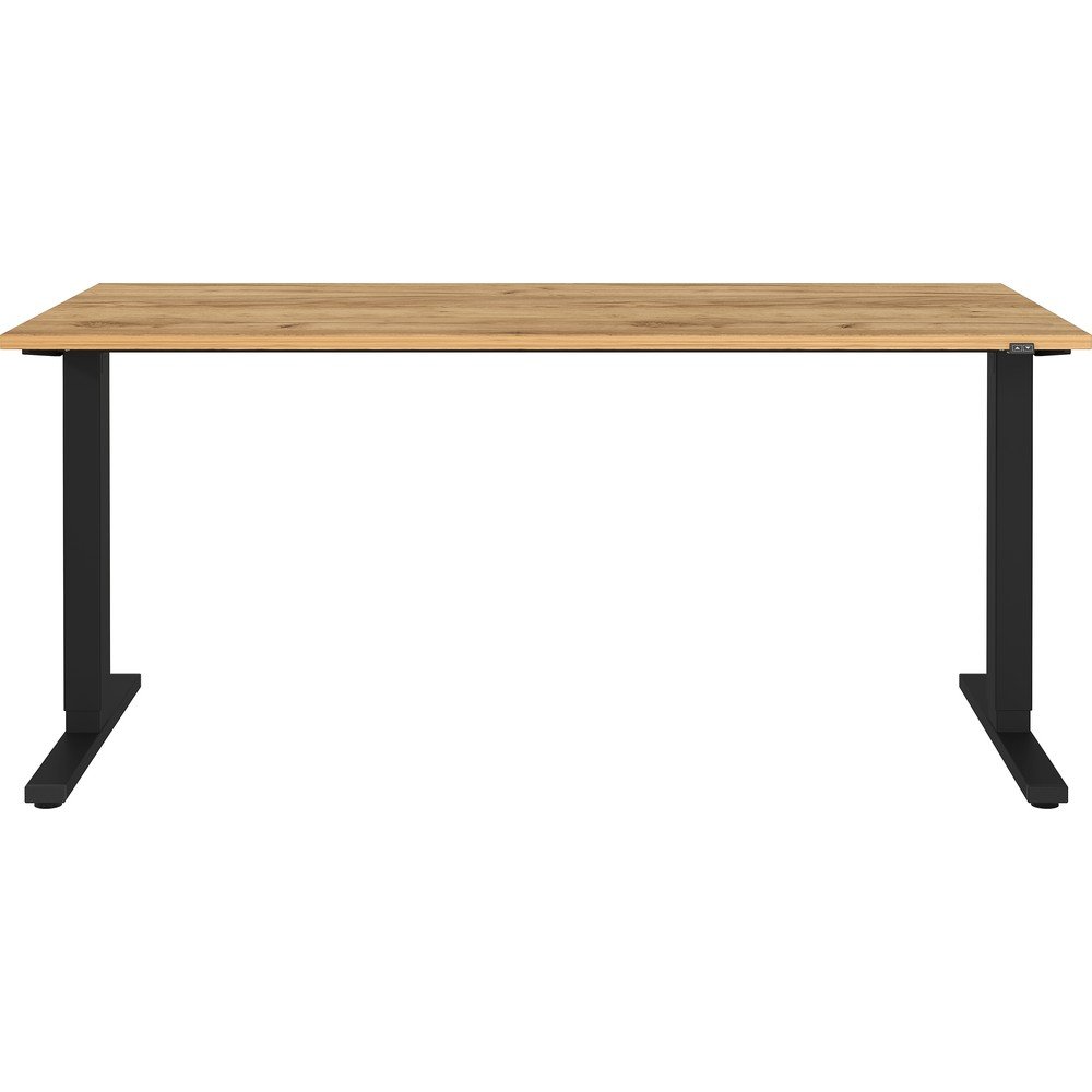Pracovní stůl s elektricky nastavitelnou výškou s deskou v dubovém dekoru 80x160 cm Lissabon – Germania v:1468574
