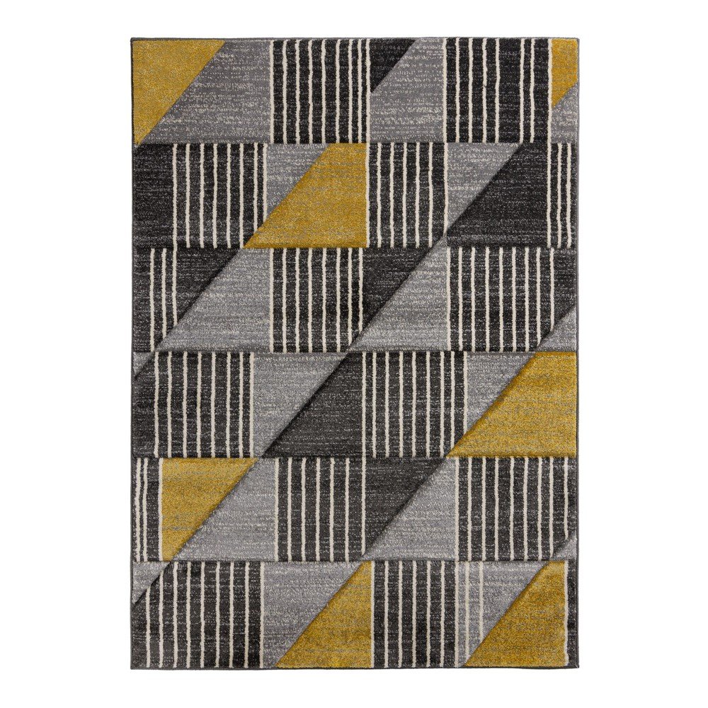 Šedo-žlutý koberec Flair Rugs Velocity, 200 x 290 cm v:1366277