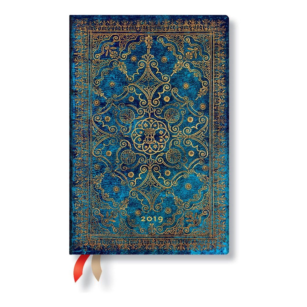 Diář na rok 2019 Paperblanks Azure Horizontal, 9,5 x 14 cm v:1135970