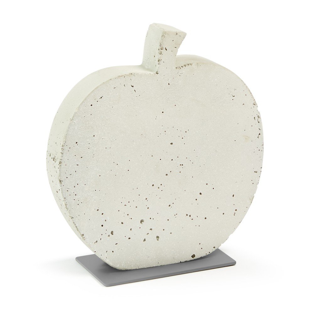 Bílá cementová dekorace La Forma Sens Apple, 28 x 30 cm v:1327042