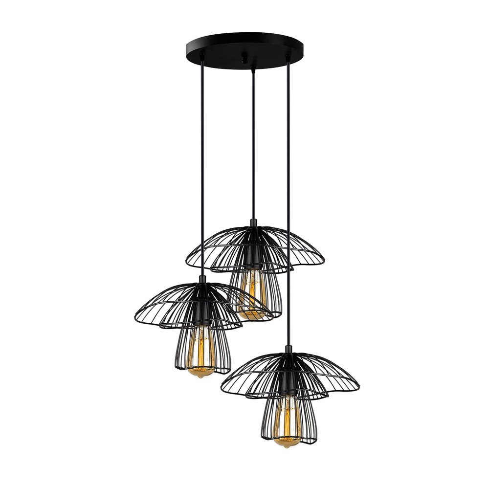 Černé závěsné svítidlo Squid Lighting Root, výška 117 cm v:1441741