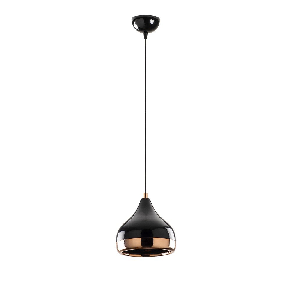 Závěsné svítidlo v černo-měděné barvě Opviq lights Yildo, ø 17 cm v:1333110