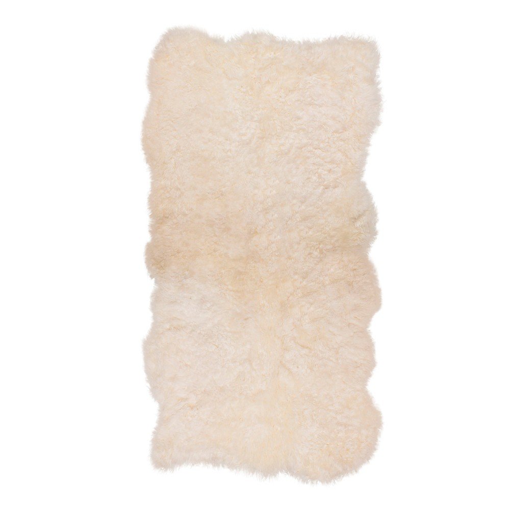 Kožešinový koberec s krátkým chlupem Natural White, 165x110 cm v:693802