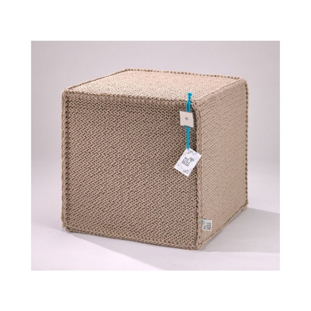 Béžový puf WeLoveBeds Comfortable Flat M v:1157412