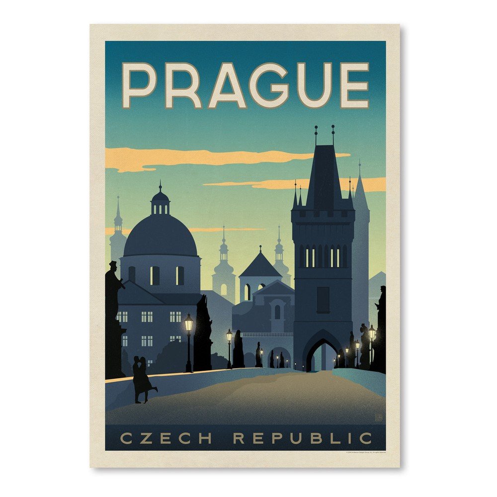 Plakát Americanflat Prague, 42 x 30 cm v:1174336