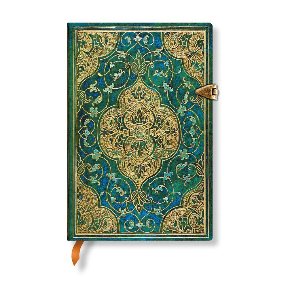 Linkovaný zápisník s tvrdou vazbou Paperblanks Turquoise Chronicles, 9,5 x 14 cm v:1135826