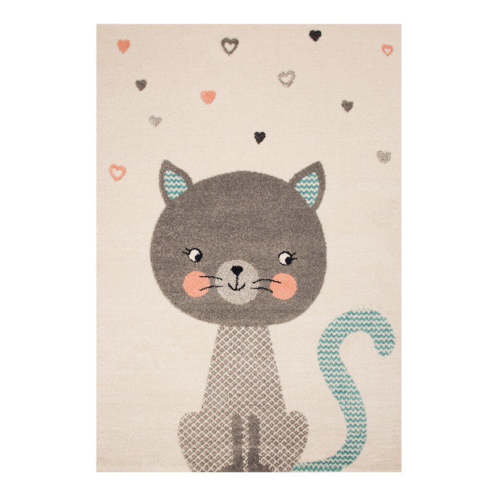 Dětský hnědý koberec Zala Living Cat, 120 x 170 cm v:917098