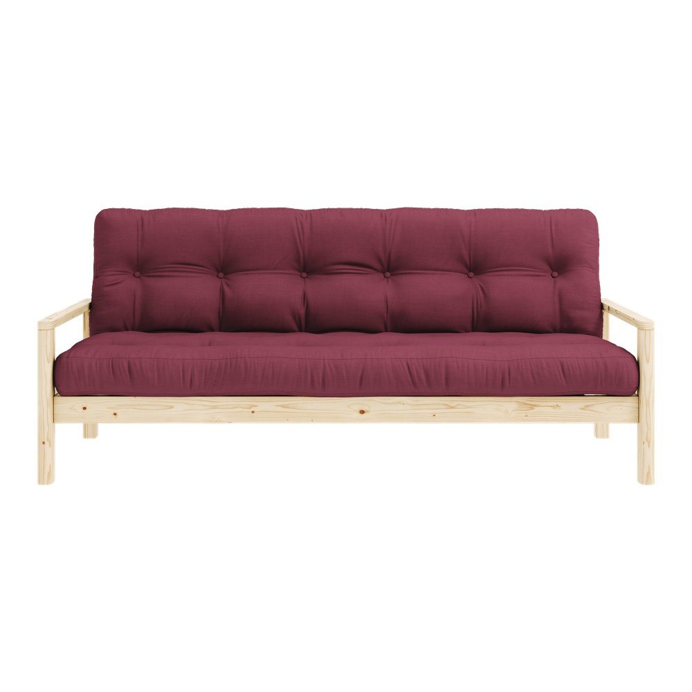 Vínová rozkládací pohovka 205 cm Knob – Karup Design v:1612706