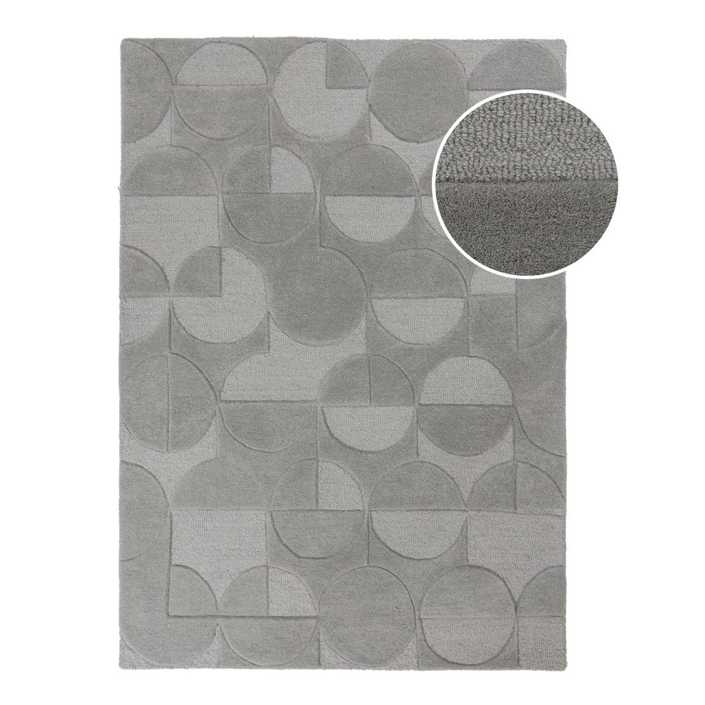 Šedý vlněný koberec Flair Rugs Gigi, 200 x 290 cm v:1365671