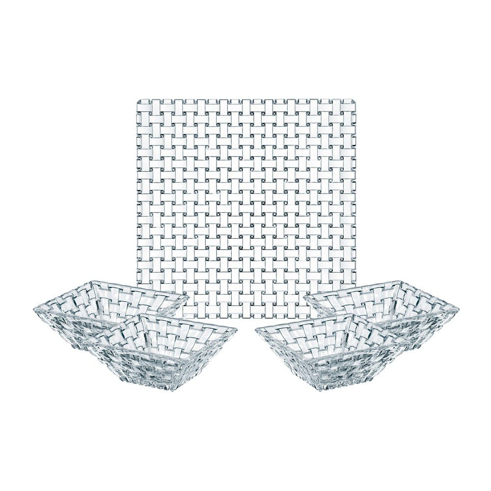 Set 4 servírovacích misek a podnosu z křišťálového skla Nachtmann Bossa Nova v:1318278