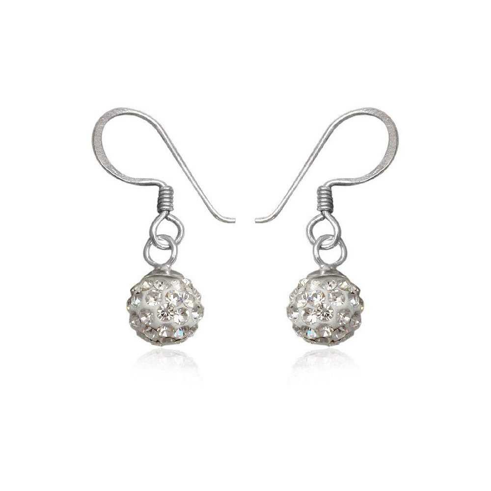 Stříbrné náušnice s krystaly Swarovski Mia v:1169686