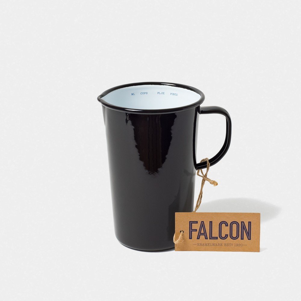 Černý smaltovaný džbán Falcon Enamelware DoublePint, 1,137 l v:1250250