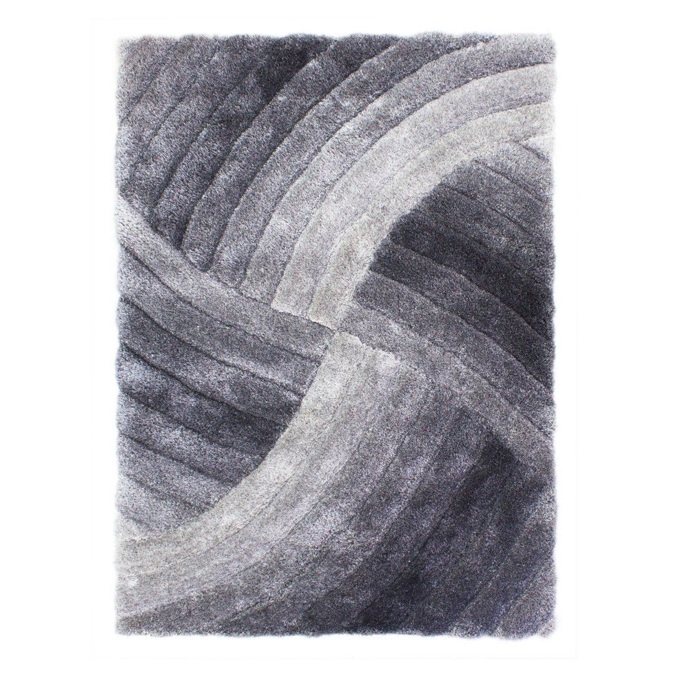 Šedý koberec Flair Rugs Furrow, 80 x 150 cm v:1250958