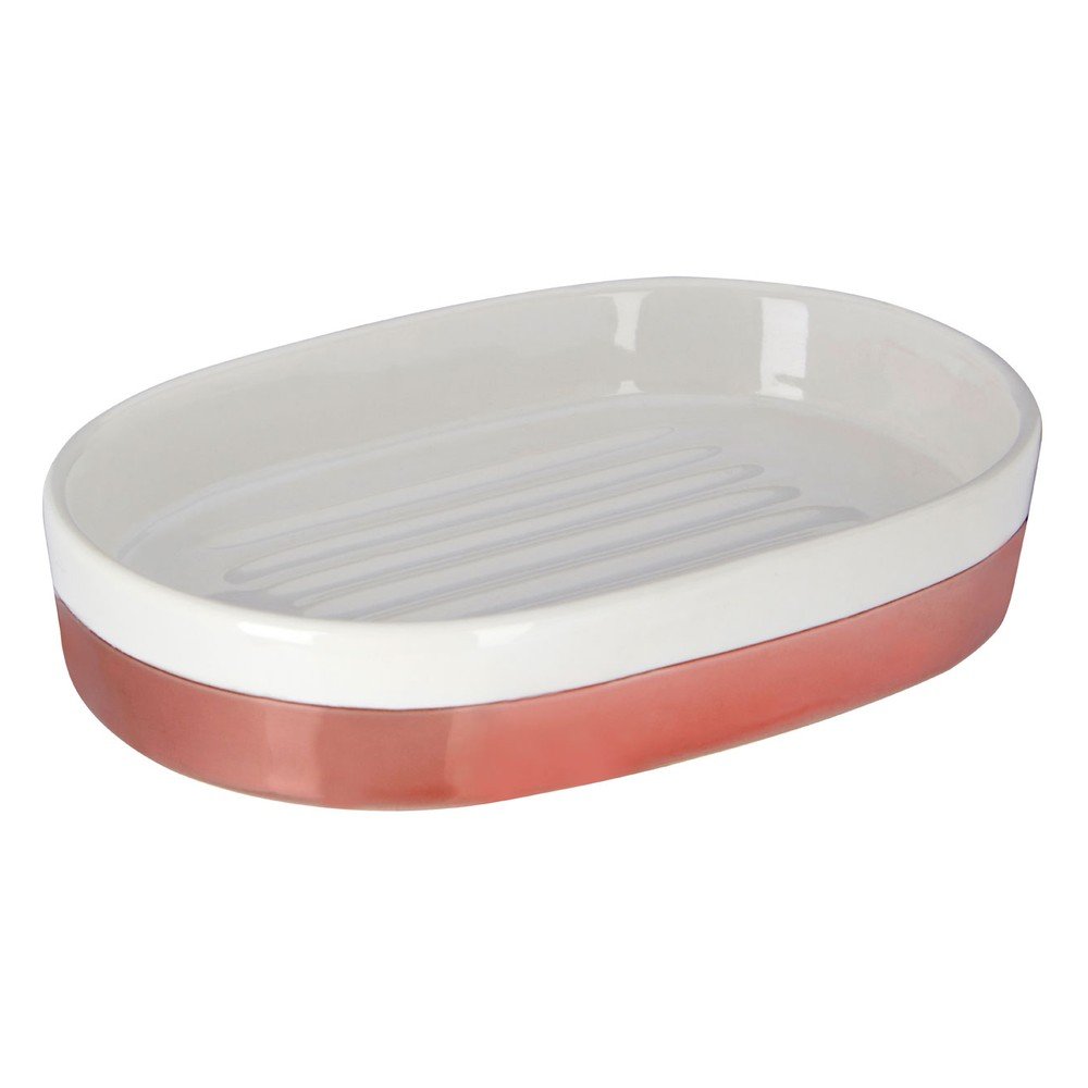 Bílá miska na mýdlo z kameniny Premier Housewares Delta, 14 x 10 cm v:1034002 Bílá miska na mýdlo z kameniny Premier Housewares Delta, 14 x 10 cm v:1034002