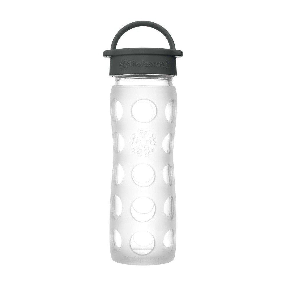Skleněná lahev na vodu se silikonovým chráničem Lifefactory Transparent Classic, 475 ml v:877016