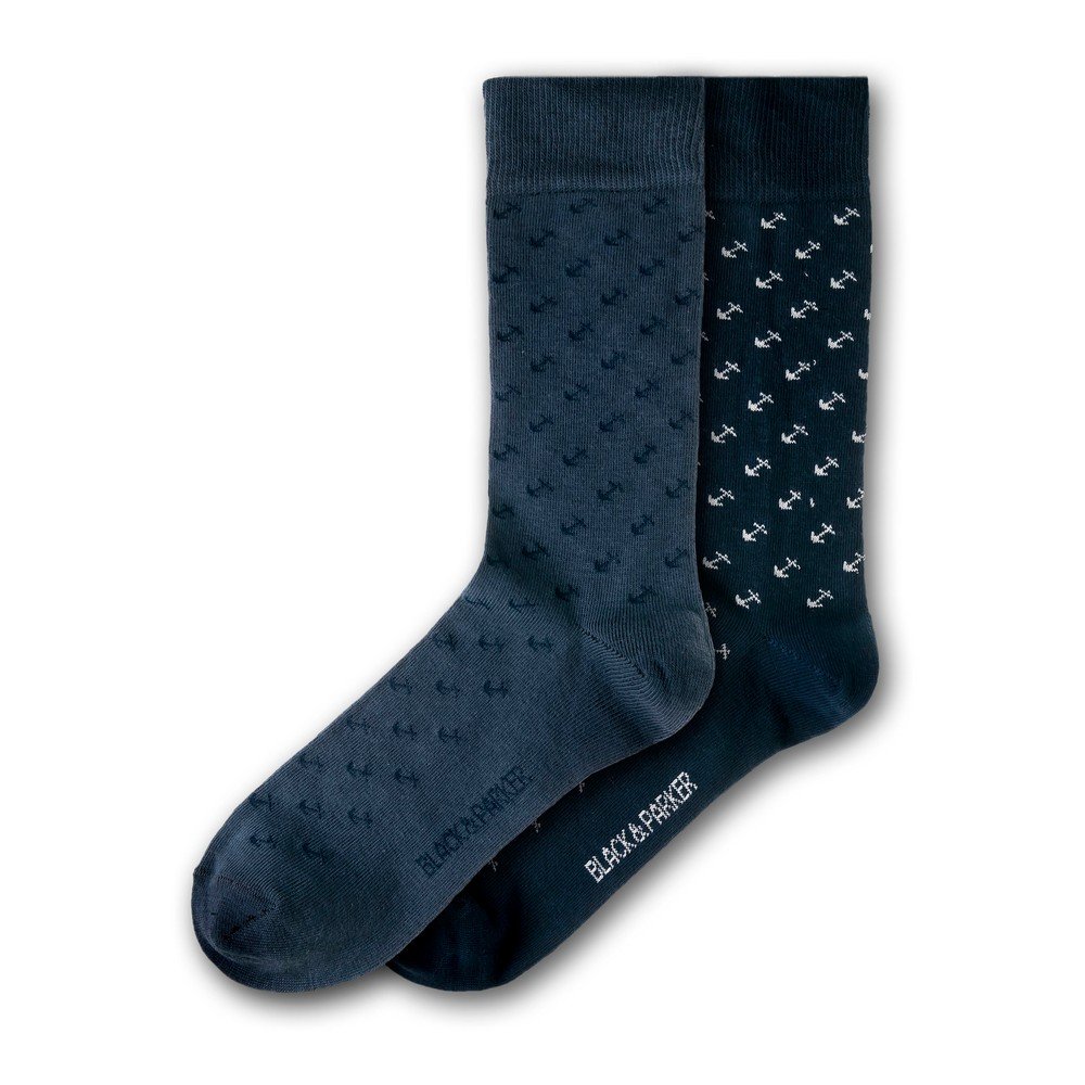 Sada 2 párů unisex ponožek Black&Parker London Ascott, velikost 37 v:1316992