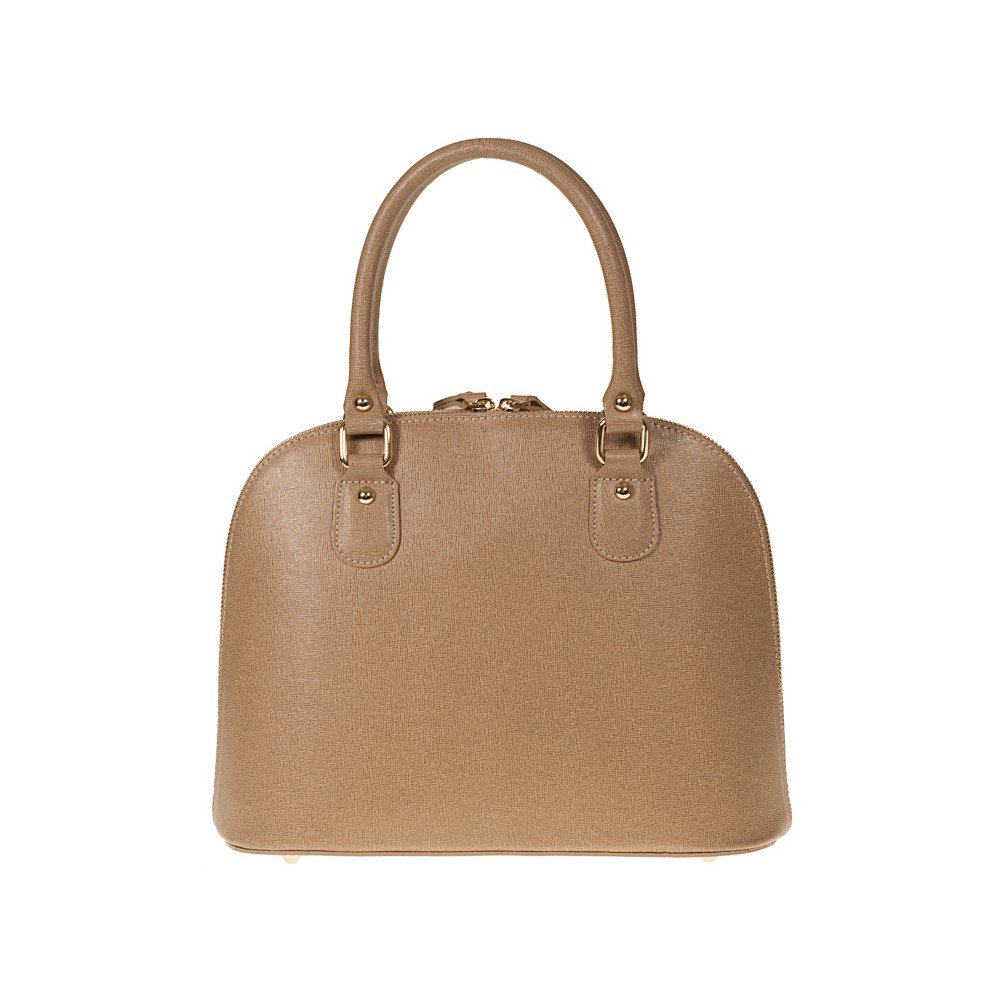 Krémová kožená kabelka Pitti Bags Bonita v:793472