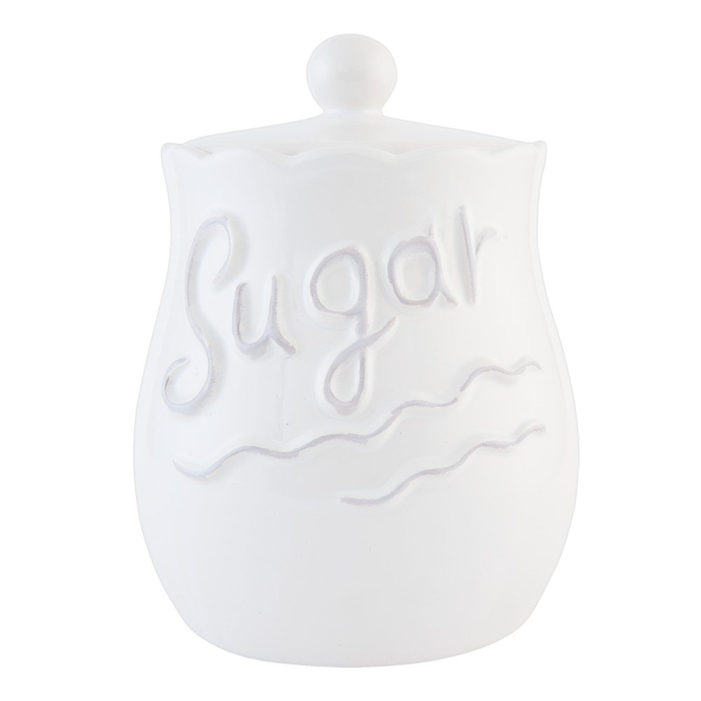 Bílá dóza Clayre & Eef Sugar, 2 l v:763036