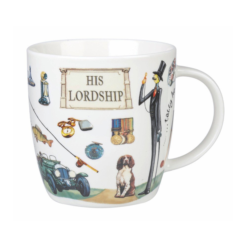 Hrnek z kostního porcelánu Churchill At Your Leisure His Lordship, 400 ml v:1128364