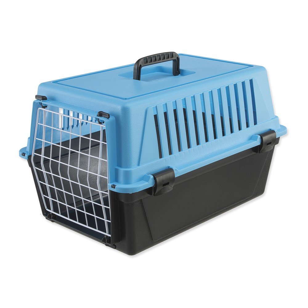 Černá/světle modrá přepravka pro domácího mazlíčka 37x58 cm Ferplast Atlas 20 – Plaček Pet Products v:1535576