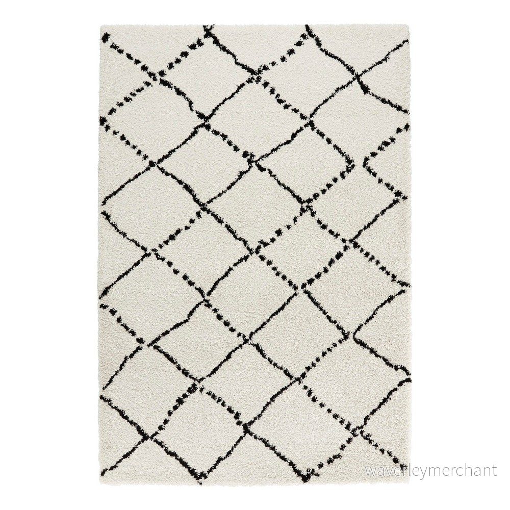 Béžovo-černý koberec Mint Rugs Hash, 80 x 150 cm v:919726
