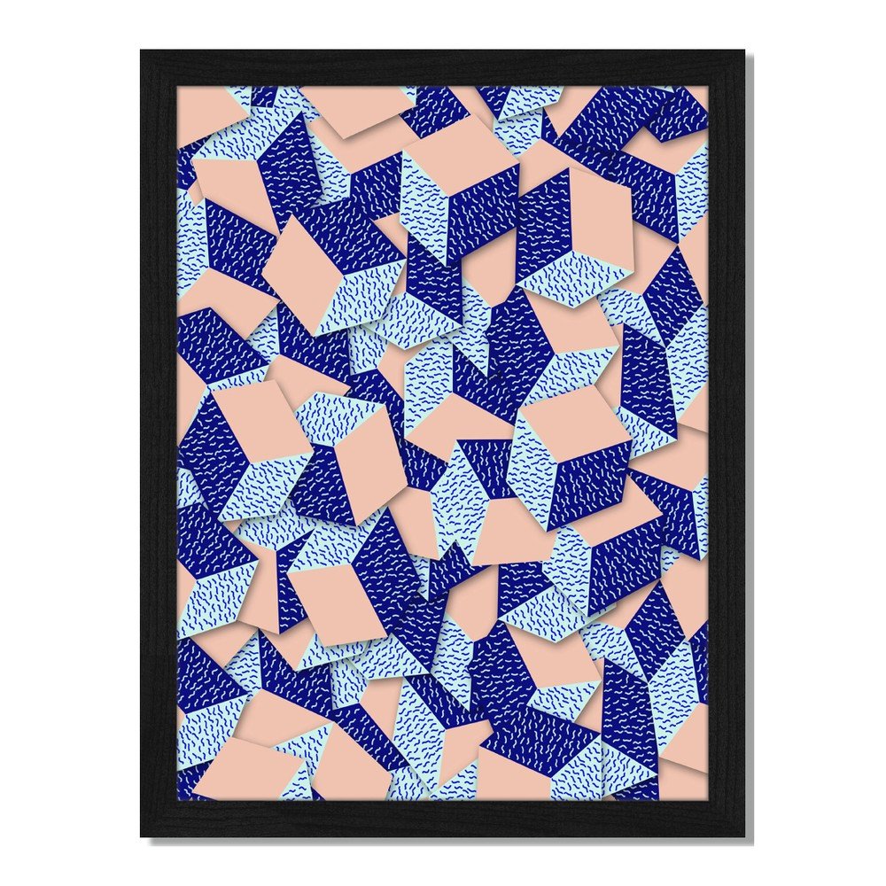 Obraz v rámu Liv Corday Provence Blue Mosaic, 30 x 40 cm v:885782