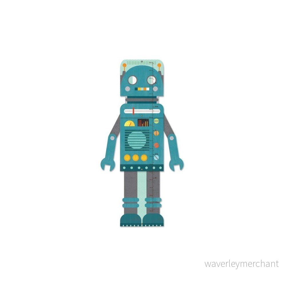 Dětský nástěnný metr Petit collage Blue Robot v:1117638