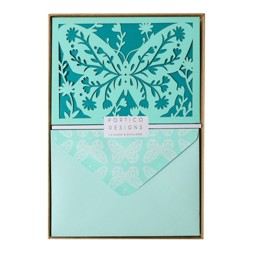 Sada 10 komplimentek s obálkami Portico Designs Holly Butterfly v:1094616