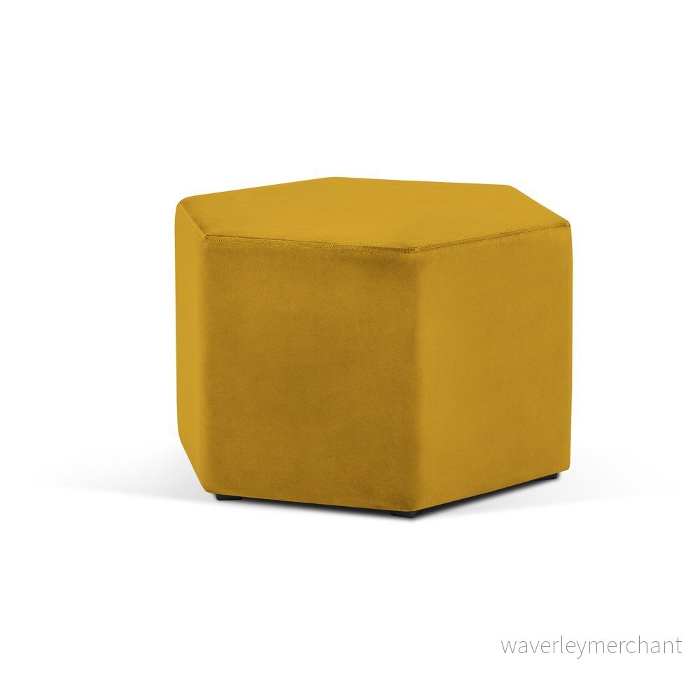 Žlutý puf Milo Casa Marina, ⌀ 60 cm v:1325896